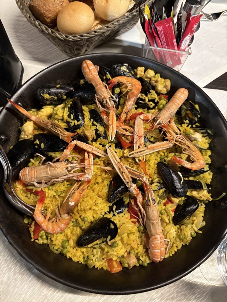 Seafood dinner at Ristorante Pizzeria Aragon in Alghero