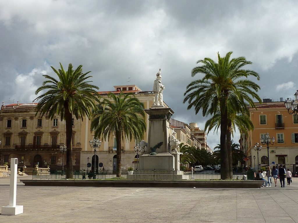 Historic centre of Sassari in northern Sardinia